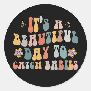 Adesivo Redondo Enfermeiro de grau e desenvolvimento de enfermeiro