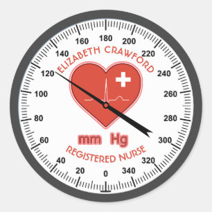 Adesivo Redondo Enfermeiro De Monitorização Da Pressão Arterial Mé