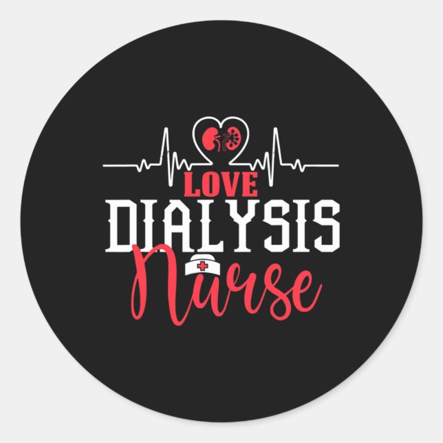 Adesivo Redondo Enfermeiro Doença Renal Np Lpn Nefrologia Rn 1 (Frente)