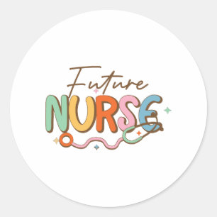 Adesivo Redondo Enfermeiro Futuro