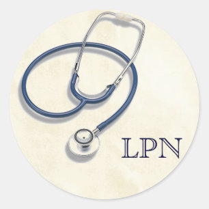 Adesivo Redondo Enfermeiro Prático Licenciado LPN