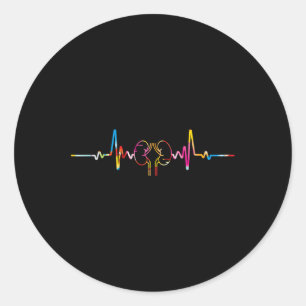Adesivo Redondo Enfermeiro Técnico de Diálise - Sentido de pulsaçã