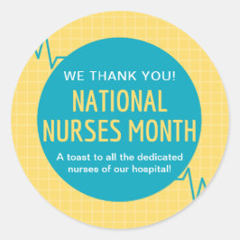 Adesivo Redondo Enfermeiros Nacionais Mês