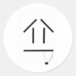 Adesivo Redondo Enfumaçado