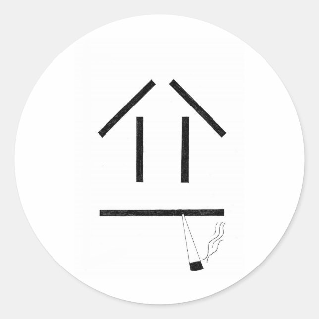 Adesivo Redondo Enfumaçado (Frente)