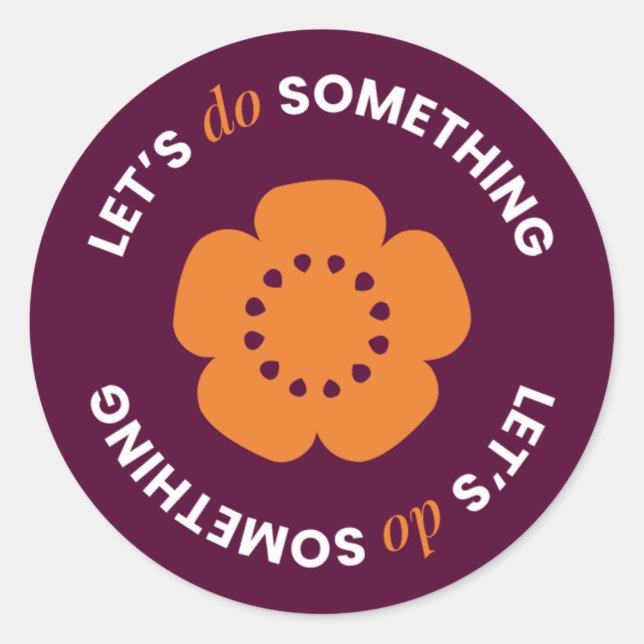 Adesivo Redondo EngenderHealth: Let's Do Something - Stickers (Frente)