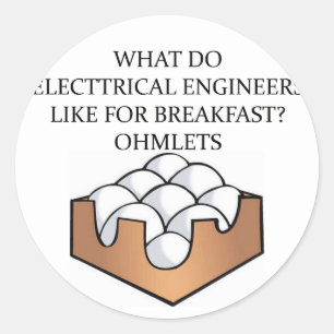 Adesivo Redondo Engenharia ELÉTRICA