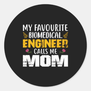 Adesivo Redondo Engenheiro Biomédico Me Chama Mãe