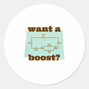 Adesivo Redondo Engenheiro de circuito elétrico