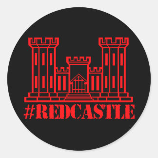 Adesivo Redondo engenheiro de Combate #Redcastle (Castelo Grande)