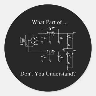 Adesivo Redondo Engenheiro elétrico