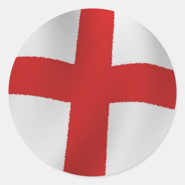 Adesivo Redondo England Flag (Frente)