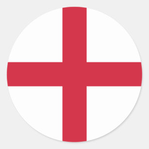 Adesivo Redondo England Flag Sticker