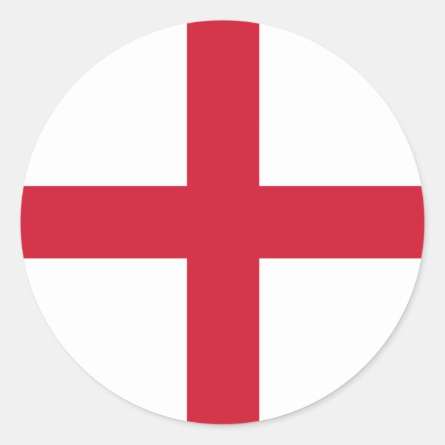 Adesivo Redondo England Flag Sticker (Frente)