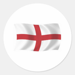 Adesivo Redondo England Flag Sticker