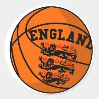 Adesivo Redondo England Three Lions Basball Sticker
