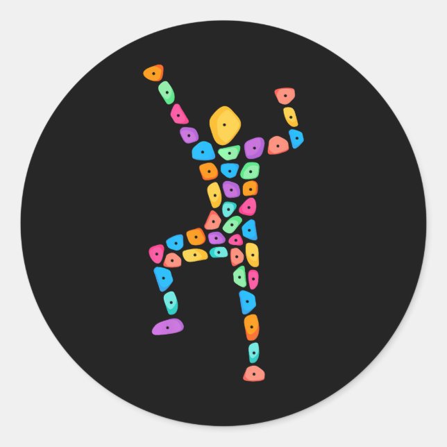 Adesivo Redondo Engraçada Montanha Subindo Garotas (Frente)