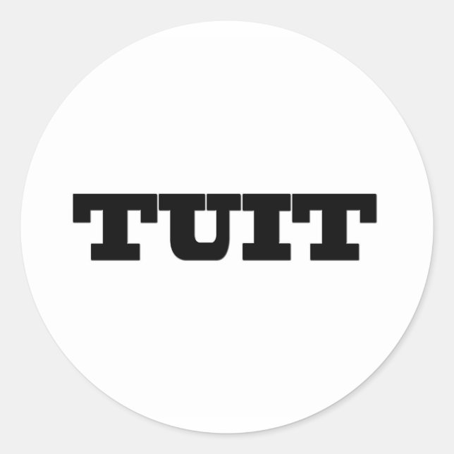 Adesivo Redondo Engraçado (Frente)