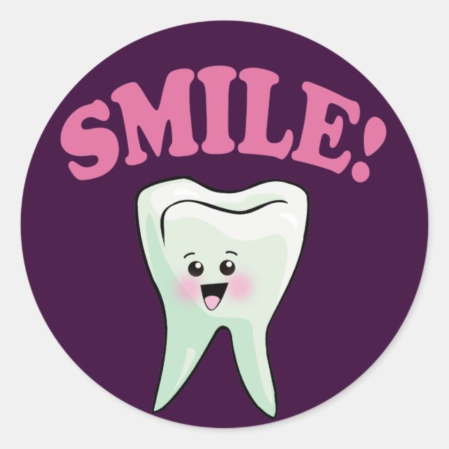 Adesivo Redondo Engraçado (Frente)