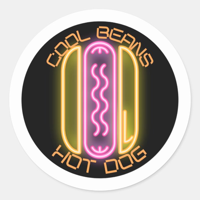 Adesivo Redondo Engraçado (Frente)