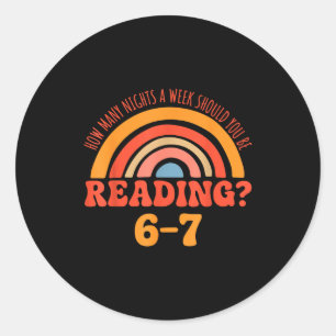 Adesivo Redondo Engraçado 6-7 Englieacher 67 Meme Leitura