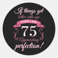 Engraçado 75º aniversário da "Perfeição"