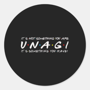 Adesivo Redondo Engraçado, 90 Sayings Nostalgia Roupa Unagi Mindfu