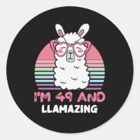 Engraçado Adorável Llama 49º Presente De Aniversár