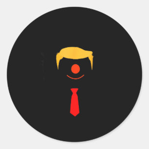Adesivo Redondo Engraçado Anti Trump Não Meu Presidente Citação De