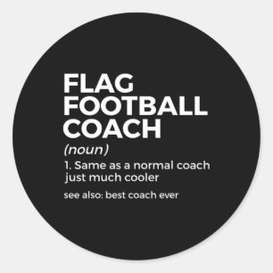 Adesivo Redondo Engraçado Bandeira Futebol Coach Definição Melhor