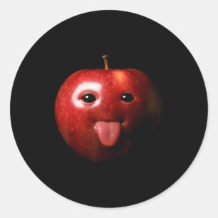 Adesivo Redondo Engraçado Bobo Ai Geração Z Meme Humor Cerebro Pod