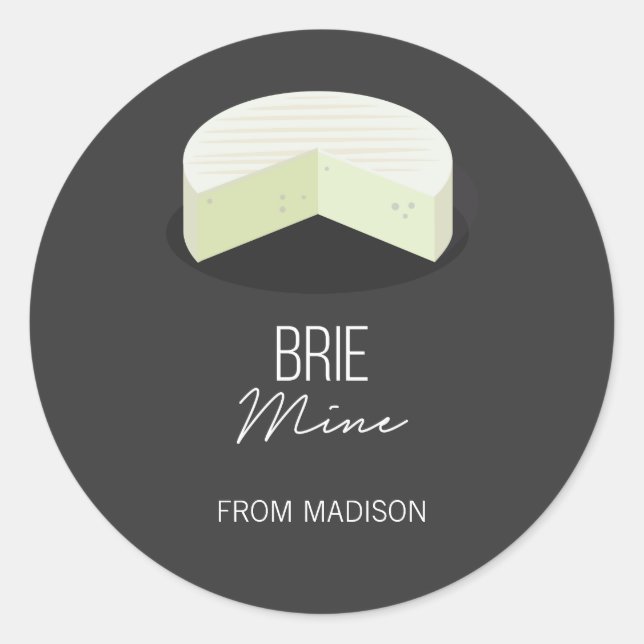 Adesivo Redondo Engraçado Brilho Mino Namorados Adoro Vinheta Quei (Frente)