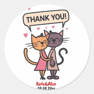 Adesivo Redondo Engraçado Casamento