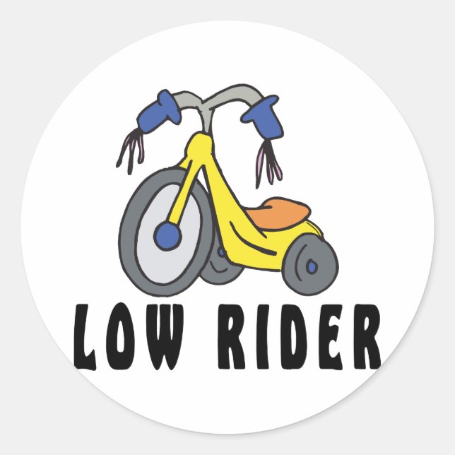 Adesivo Redondo Engraçado Cavaleiro Baixo Mexicano (Frente)