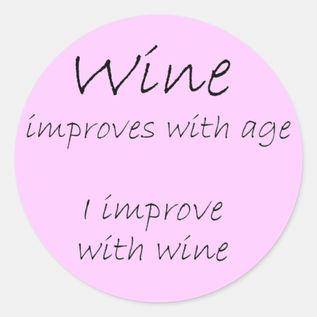 Adesivo Redondo Engraçado cita presentes humoristas presentes pres (Frente)