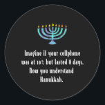 Adesivo Redondo Engraçado citação Sarcástica de Hanukkah Chanukah<br><div class="desc">Engraçado citação Sarcástica de Hanukkah Chanukah</div>