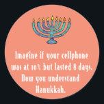 Adesivo Redondo Engraçado citação Sarcástica de Hanukkah Chanukah<br><div class="desc">Engraçado citação Sarcástica de Hanukkah Chanukah</div>
