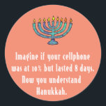 Adesivo Redondo Engraçado citação Sarcástica de Hanukkah Chanukah<br><div class="desc">Engraçado citação Sarcástica de Hanukkah Chanukah</div>