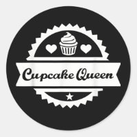 Engraçado cupcake Rainha Arte Palavra