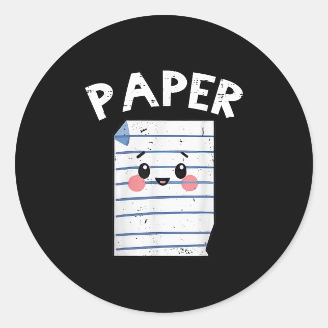 Adesivo Redondo Engraçado de Halloween do Grupo Funny - Tesoura de (Frente)