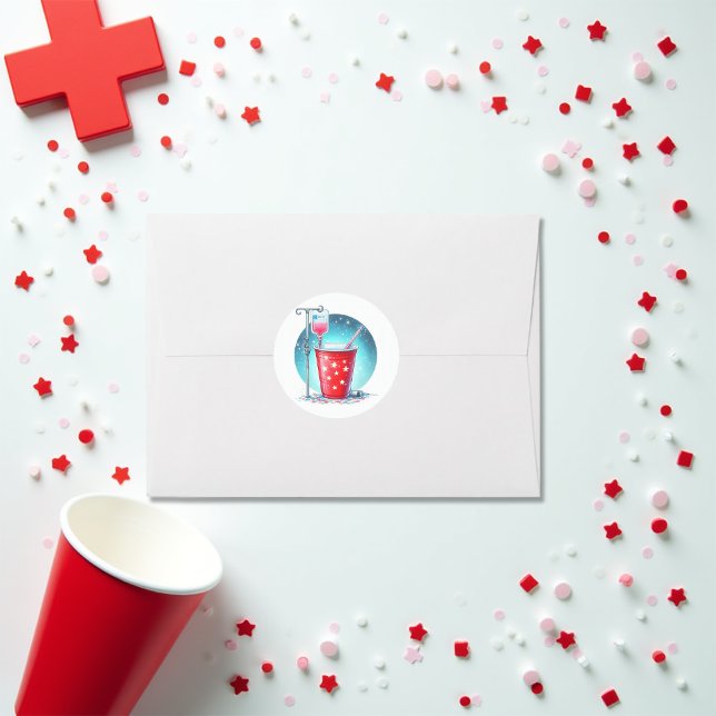 Adesivo Redondo Engraçado "Ela vai chamar o Formando da Enfermeira (Funny "She's Going to call the Shots" Nurse Grad Classic Round Sticker)