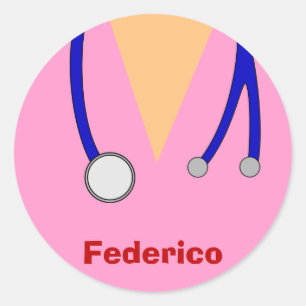 Adesivo Redondo Engraçado esfrega o design lunático das