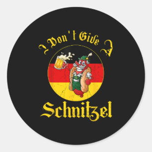 Adesivo Redondo Engraçado eu não dar a um Schnitzel Wurst Sausage 