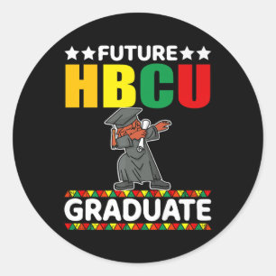 Adesivo Redondo Engraçado Formandos Kid Futuro Hbcu Gradu