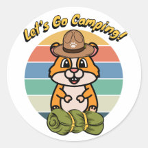 Engraçado Hamster quer ir acampar