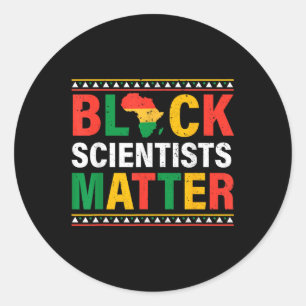 Adesivo Redondo Engraçado História Negra Mês Cientistas Negros Hom
