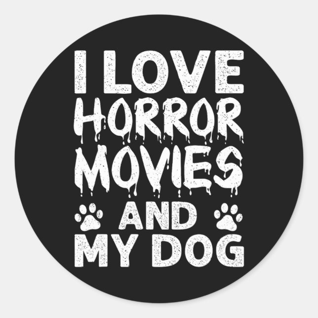 Adesivo Redondo Engraçado Horror Cinema Arte Para Homens Filme Hor (Frente)