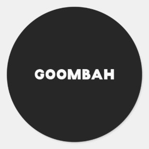 Adesivo Redondo Engraçado italiano Sayings Goombah Close Amigo