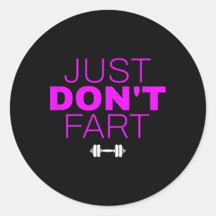 Adesivo Redondo Engraçado Levantamento de Poder de Construção de P