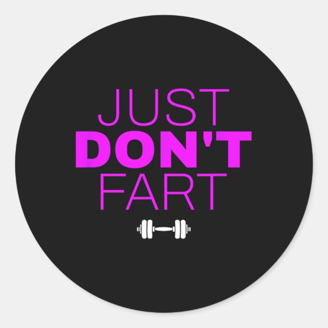 Adesivo Redondo Engraçado Levantamento de Poder de Construção de P (Frente)